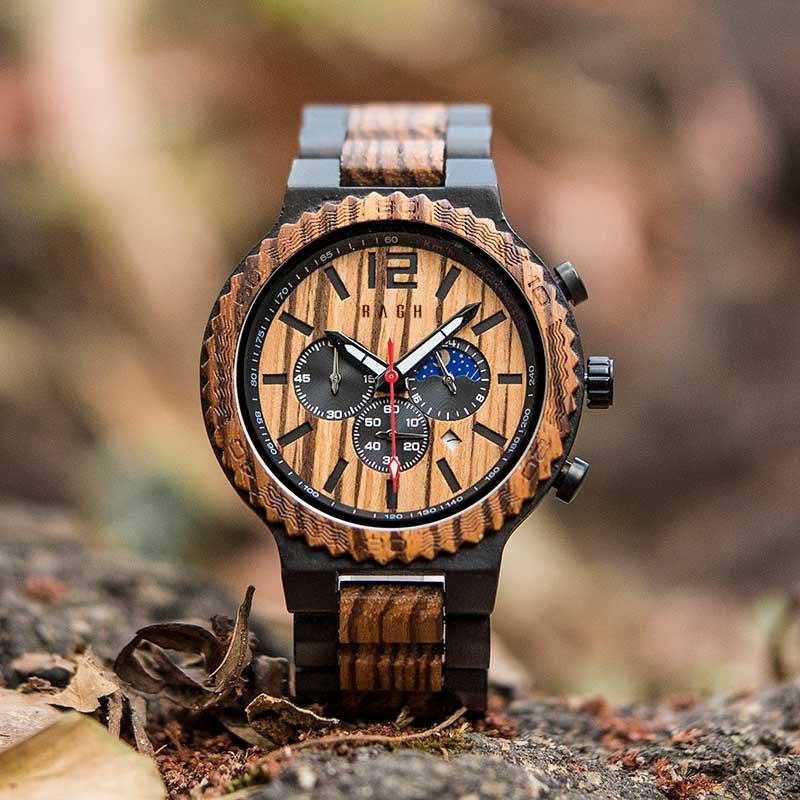 Reloj de pulso de madera hot sale